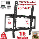 TV Wall Bracket Mount TILT For 26 32 40 50 55 Upto 63 Inch Flat LCD LED QLED TVs - Show Gadgets